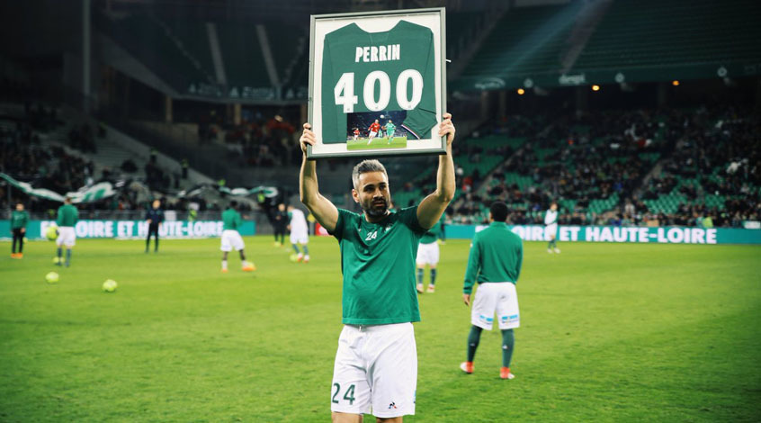Лоик Перрен провел 400-й матч в футболке "Сент-Этьена"