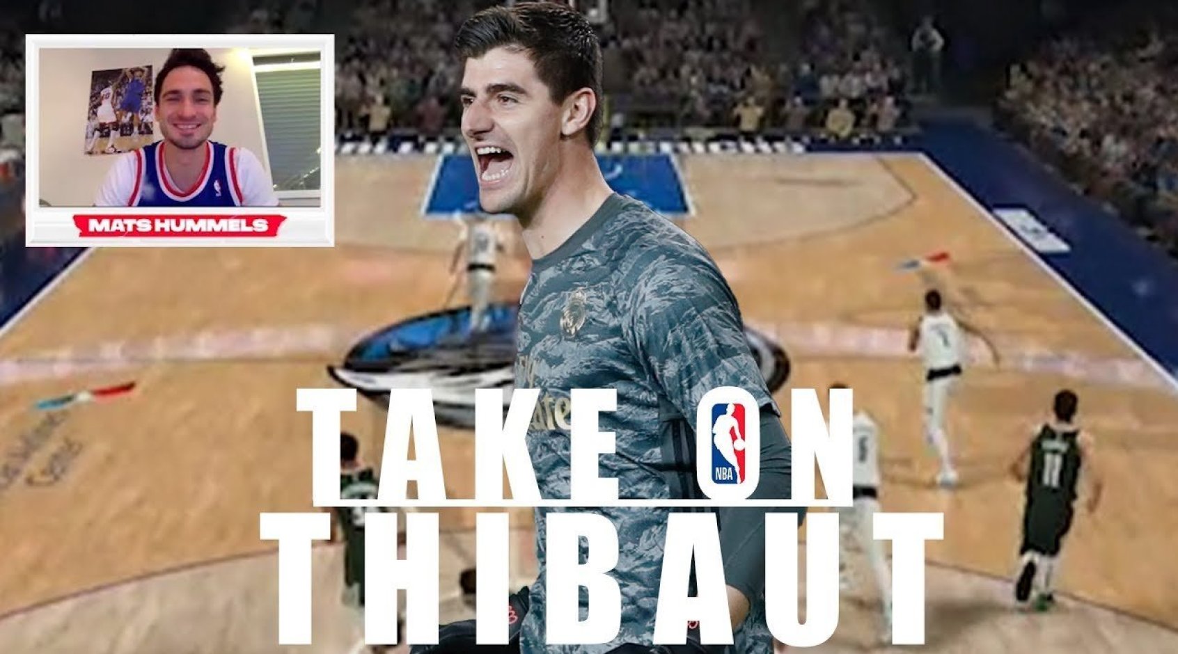 Тибо Куртуа сразился в NBA 2K20 с Каллумом Хадсон-Одои и баскетболистом Ларри Нэнсом-младшим (Видео)