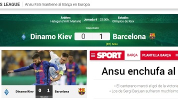 "Умирающая "Барселона" ожила в Киеве", - испанские СМИ - о матче с "Динамо" "Умирающая "Барселона" ожила в Киеве", - испанские СМИ - о матче с "Динамо"