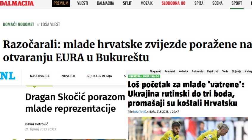 "Мрія майже померла", - хорватські ЗМІ здивовані перемогою України (U-21)