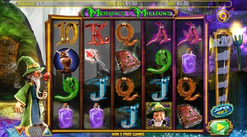 Ігровий автомат Merlin's Millions Superbet