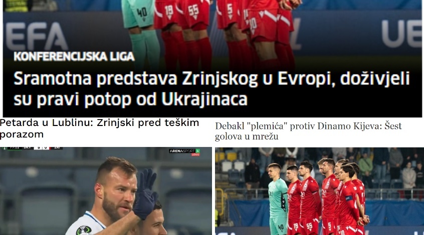 "Динамо" показує, що в Україні є два сильні клуби", - боснійські ЗМІ – про матч із "Зрінськи"