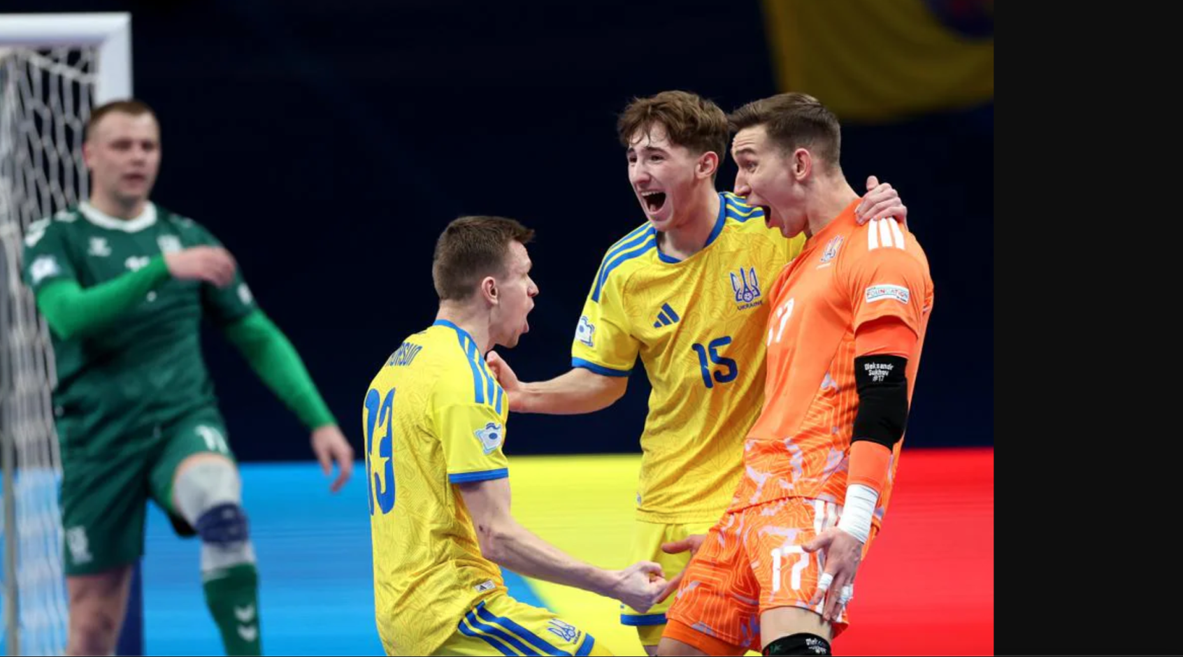 Футзал. Євро-2026. Україна — Литва 4:1. Відеоогляд матчу